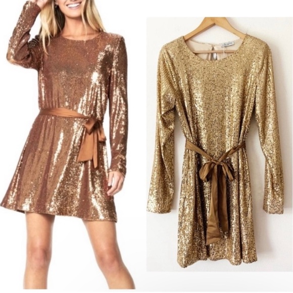 New Ramy Brook Helen  Sequin Cocktail Dress - Picture 14 of 16